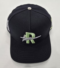 ROUGHPLAY CLOTHING Diamond Snapback (Neon/Navy) - Gravity NYC