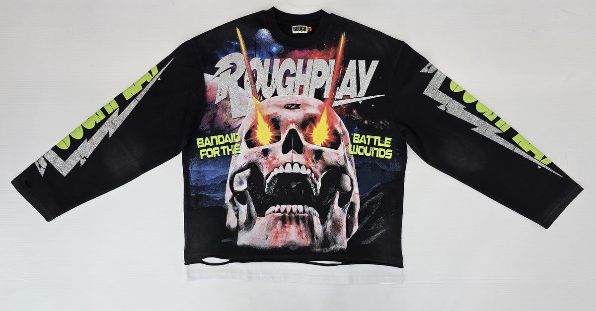 ROUGHPLAY CLOTHING Power Skull Long Sleeve (Black)