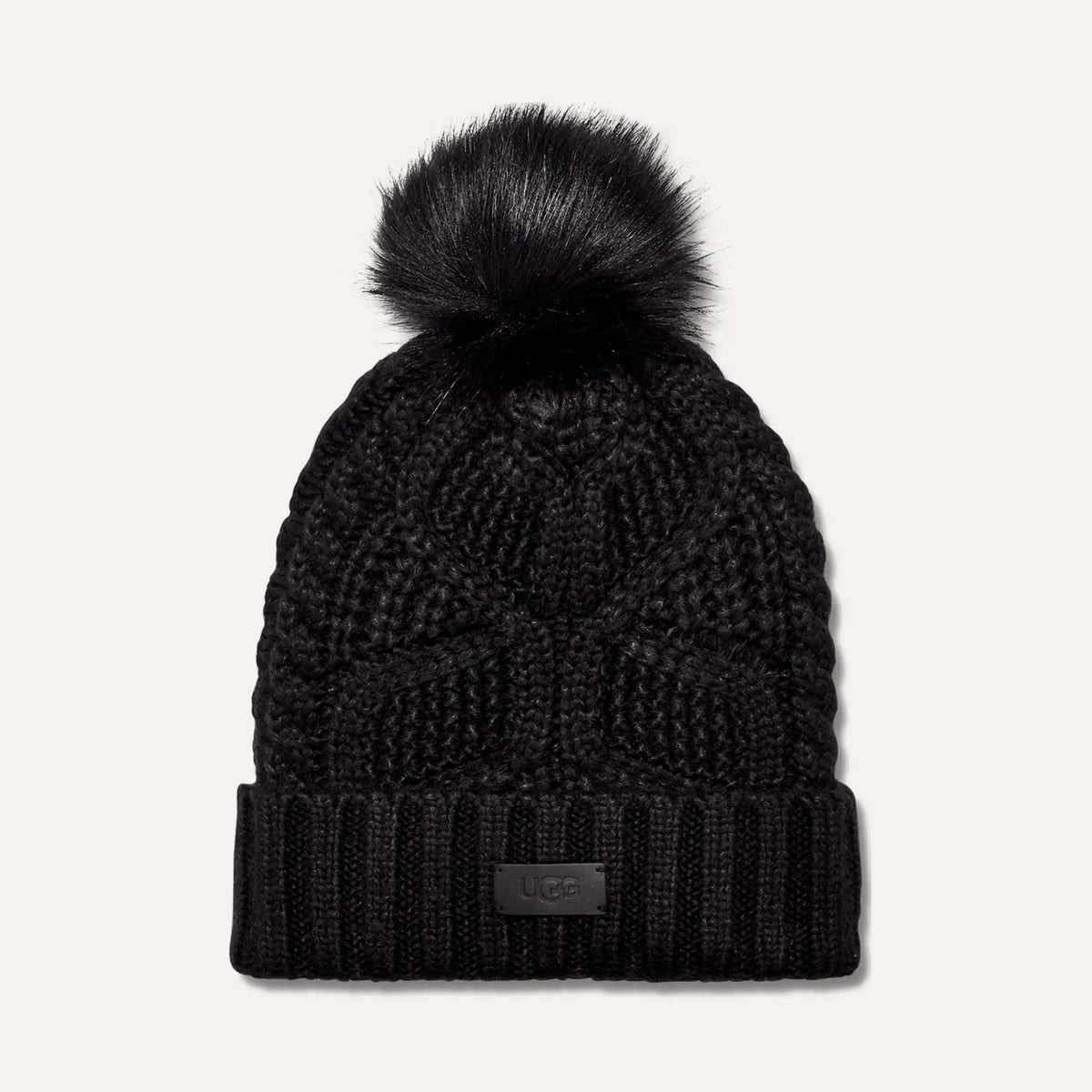 UGG Women's Cable Beanie with Pom - Gravity NYC