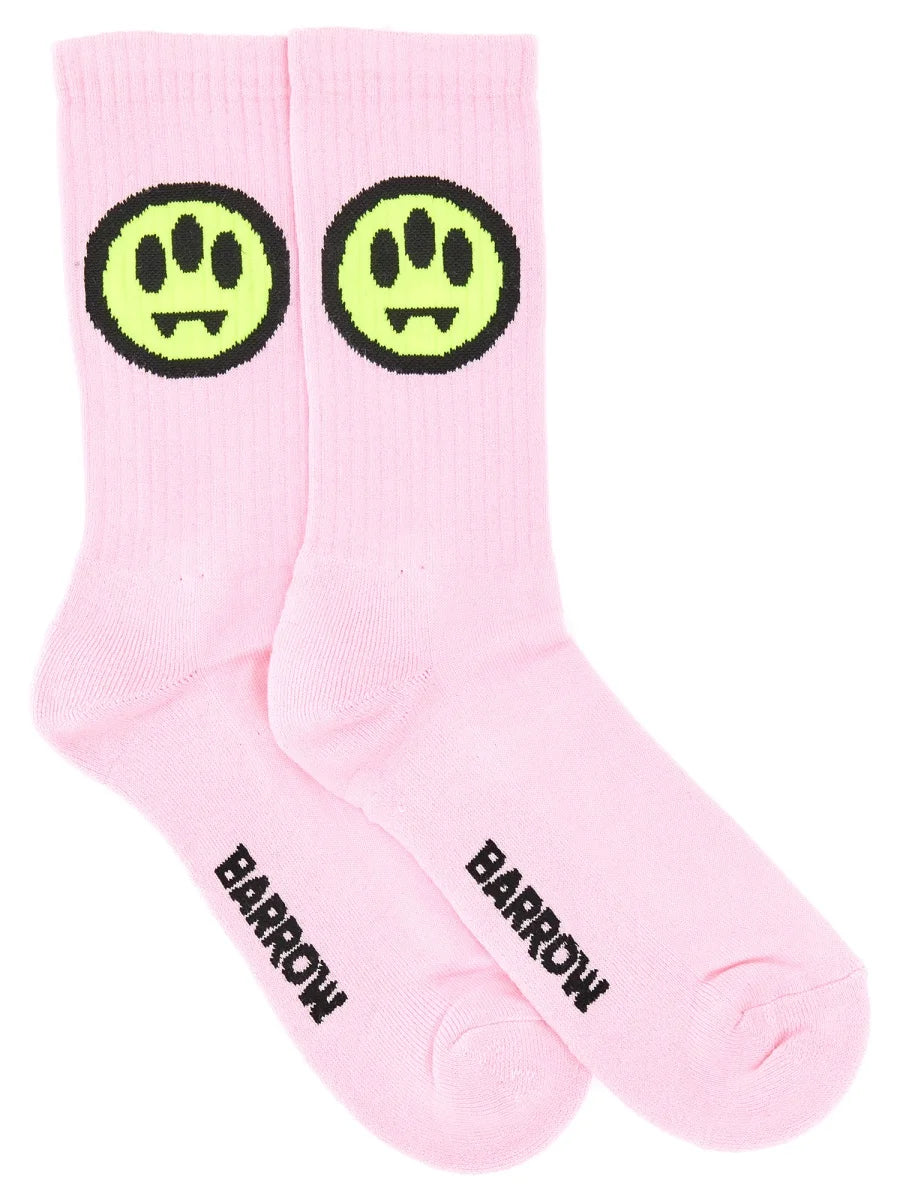 Barrow Socks Monochrome Socks with Barrow Smile