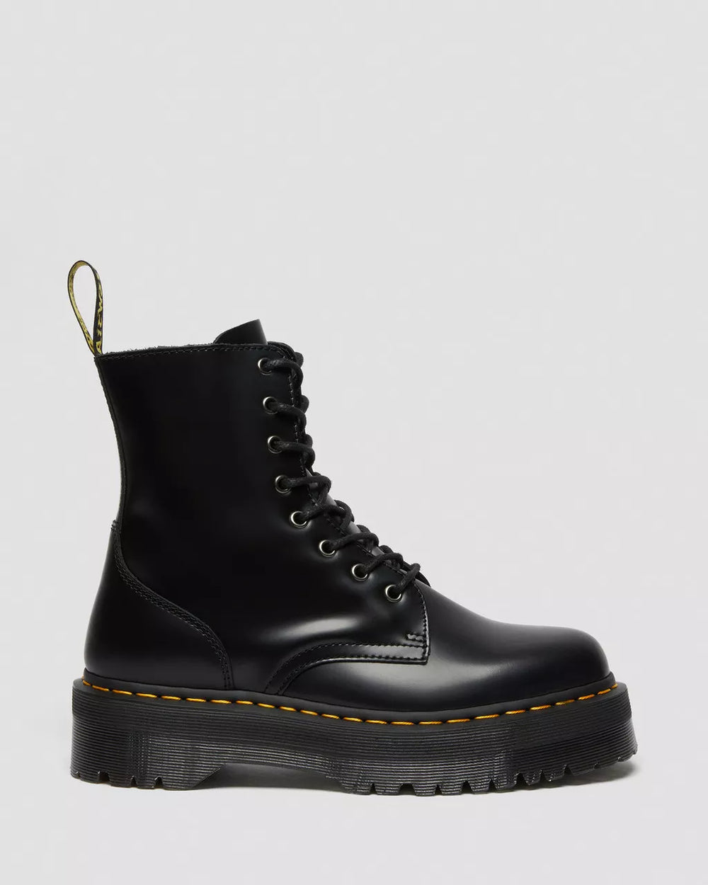 DR. MARTENS Jadon Boot Smooth Leather Platforms in Black - Gravity NYC