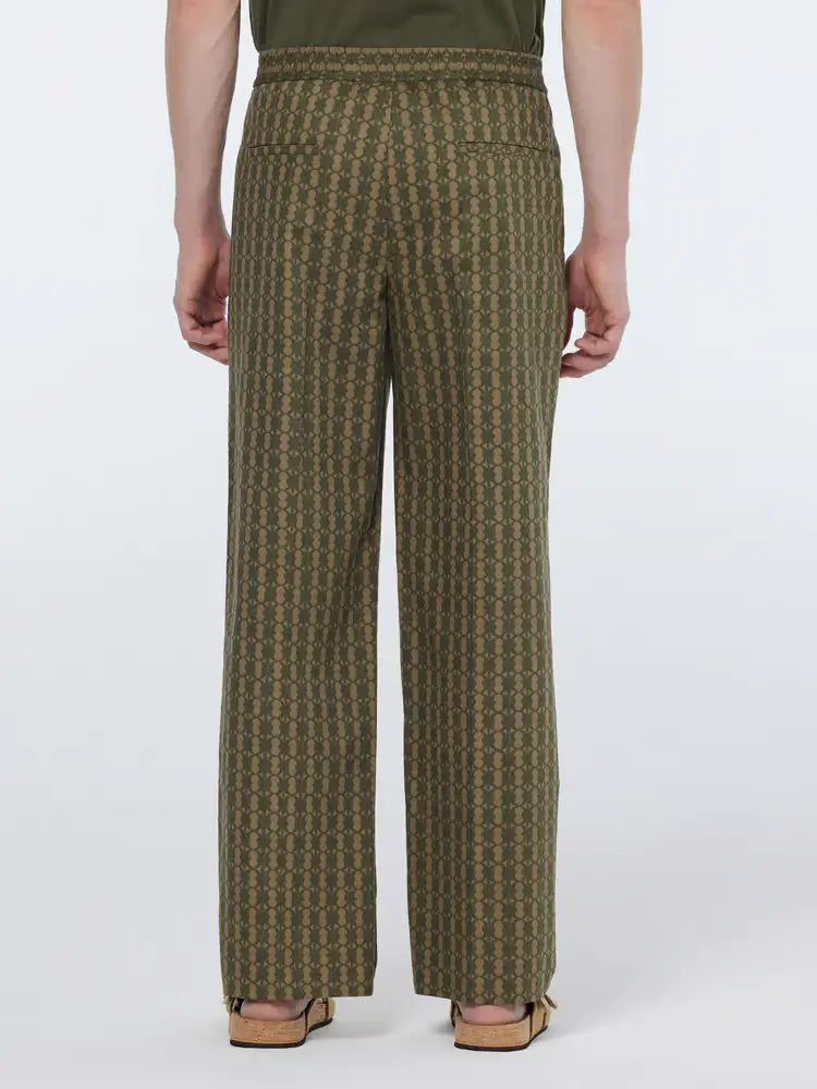 SCOTCH AND SODA Straight-Fit Printed Cotton Blend Jogger - Gravity NYC
