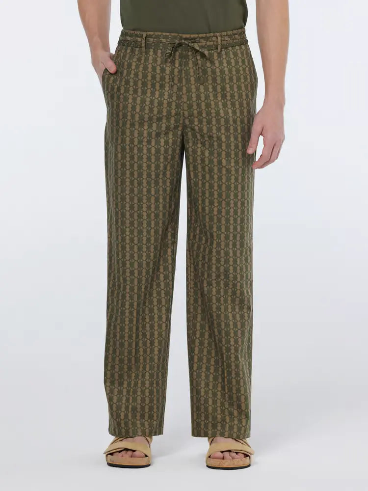 SCOTCH AND SODA Straight-Fit Printed Cotton Blend Jogger - Gravity NYC