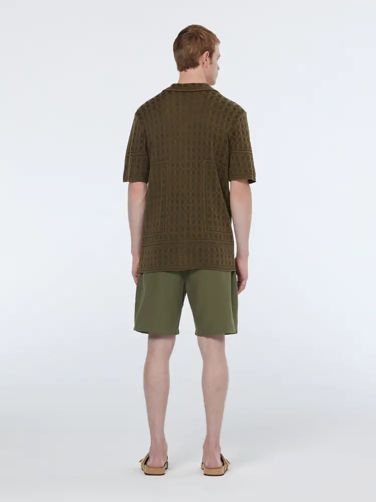 SCOTCH AND SODA Jacquard Knitted Short Sleeve at Gravity NYC
