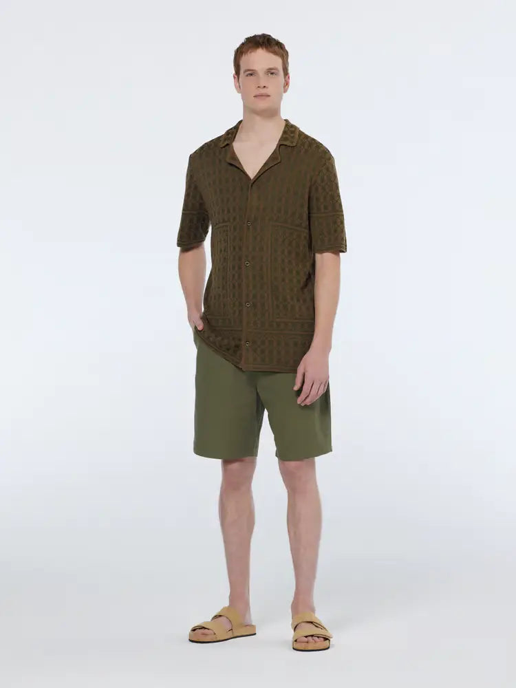 SCOTCH AND SODA Jacquard Knitted Short Sleeve at Gravity NYC