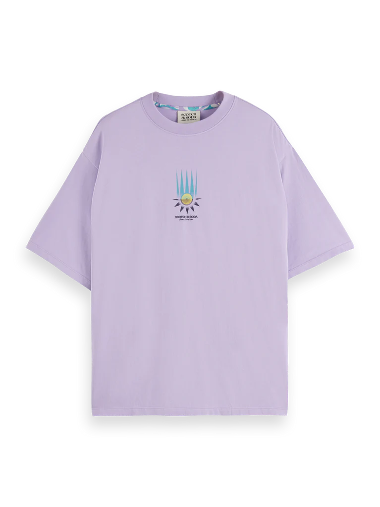 SCOTCH AND SODA Loose-Fit Front Chest Artwork T-Shirt - Gravity NYC