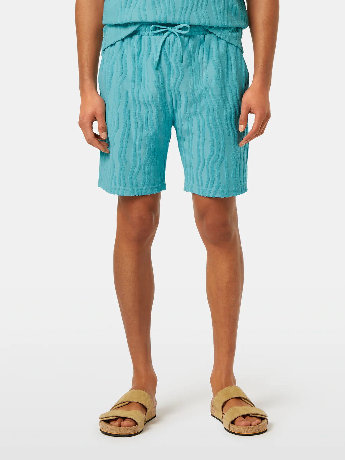 SCOTCH AND SODA Cotton Terry Jacquard Shorts - Gravity NYC