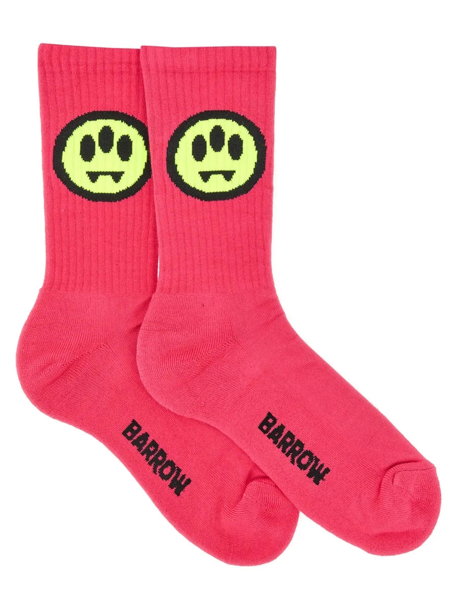 Barrow Socks Monochrome Socks with Barrow Smile