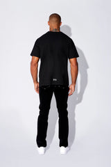 RTA Short Sleeve Tee Black Old English - Gravity NYC