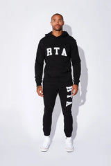 RTA Owen Black Collegiate Sweatpants at Gravity NYC