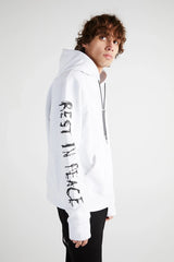 RTA Dion White-Black Rest in Peace RIP Hoodie - Gravity NYC
