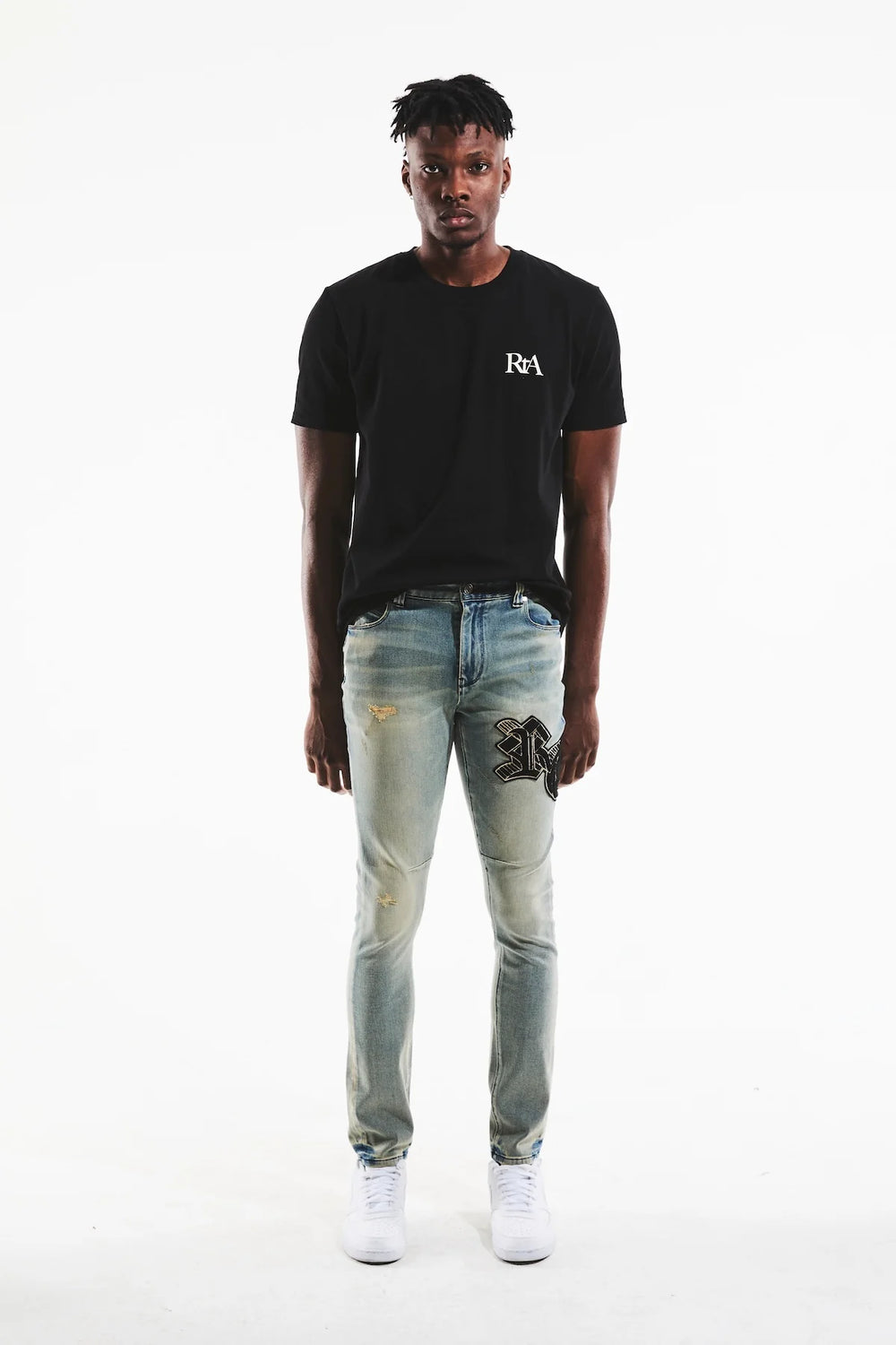 RTA Bryant Skinny Jean Ocean Shade OG Patch - Gravity NYC