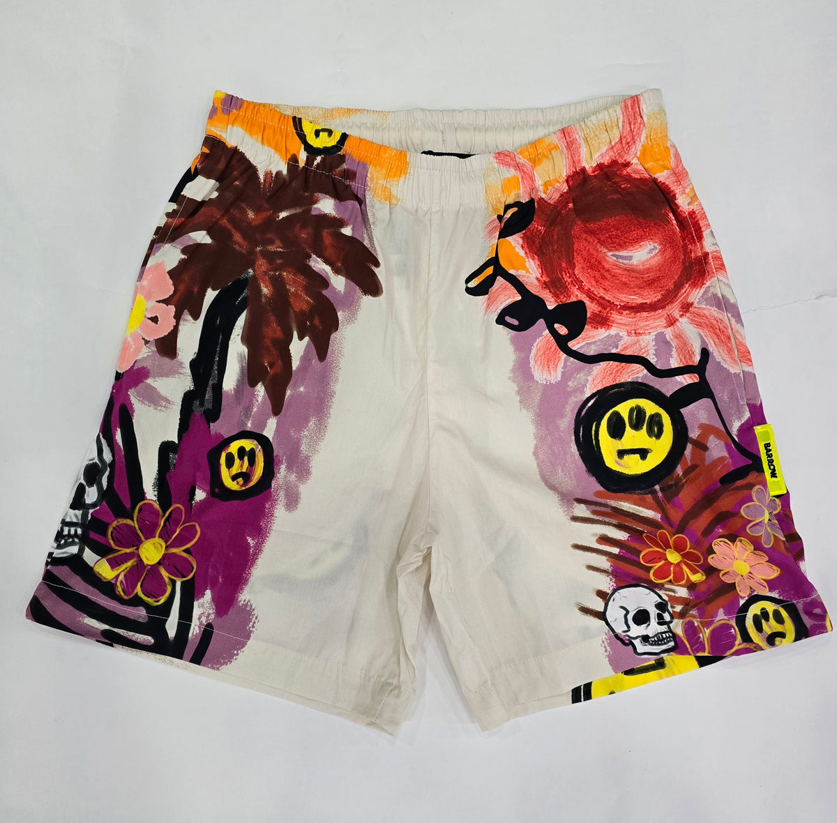 Barrow Bermuda Shorts in Poplin with Multicolor Print
