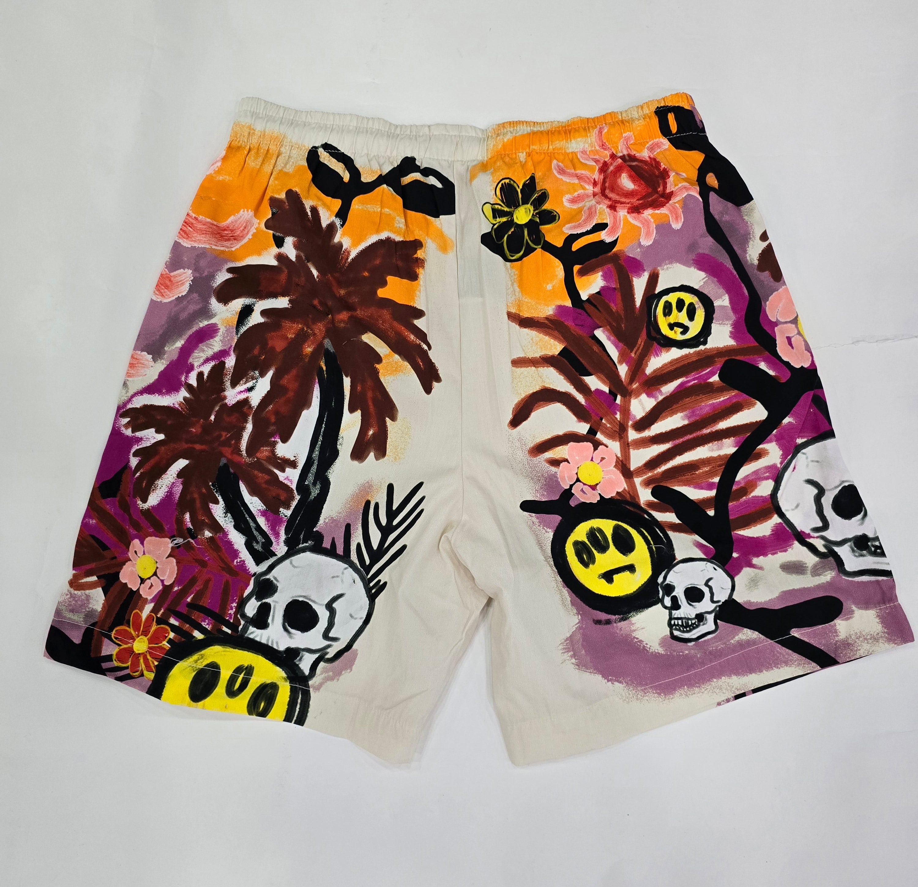 Barrow Bermuda Shorts in Poplin with Multicolor Print
