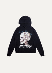 MEMORY LANE T3 Skull Hoodie Vintage Black