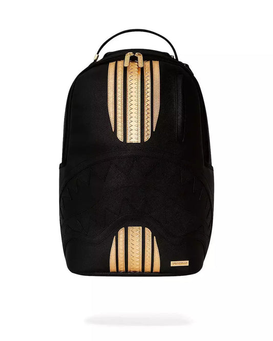 SPRAYGROUND Gold And Black Racing Stripes Backpack B7515 - Gravity NYC