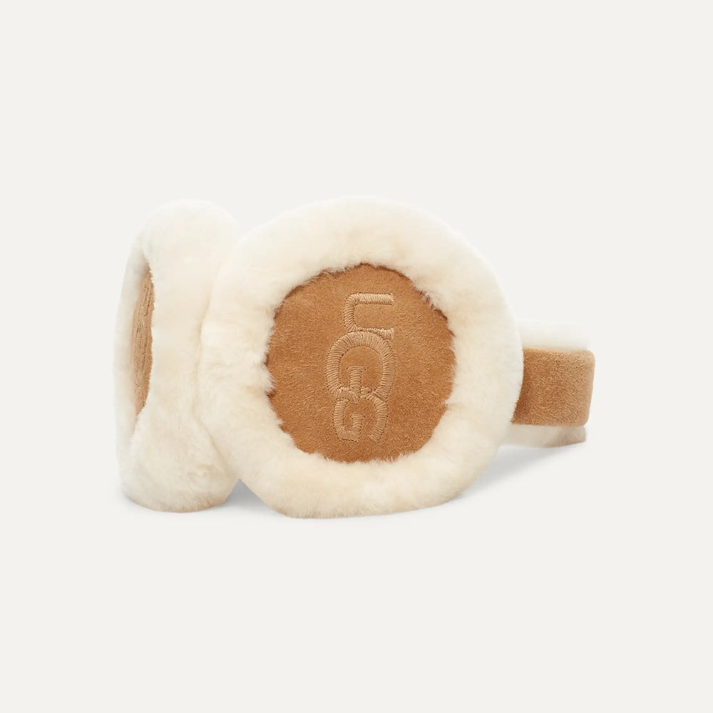 UGG Women's Sheepskin Embroidery Earmuff - Gravity NYC