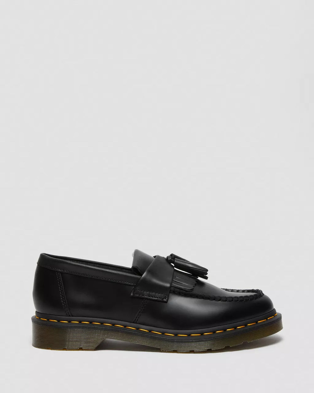 DR. MARTENS Adrian Yellow Stitch Leather Tassel Loafers - Gravity NYC
