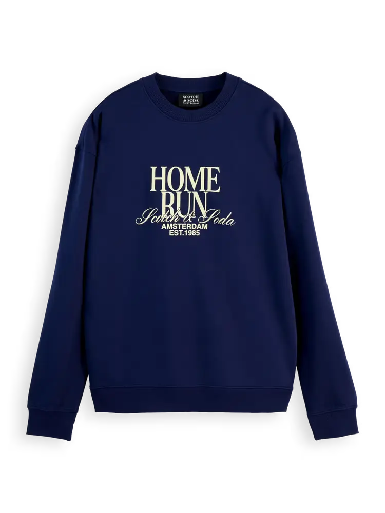 SCOTCH AND SODA Home Run Relaxed-Fit Sweatshirt - Gravity NYC