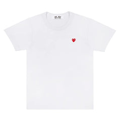 COMME DES GARCONS Red Embroidered Heart T-Shirt - Gravity NYC