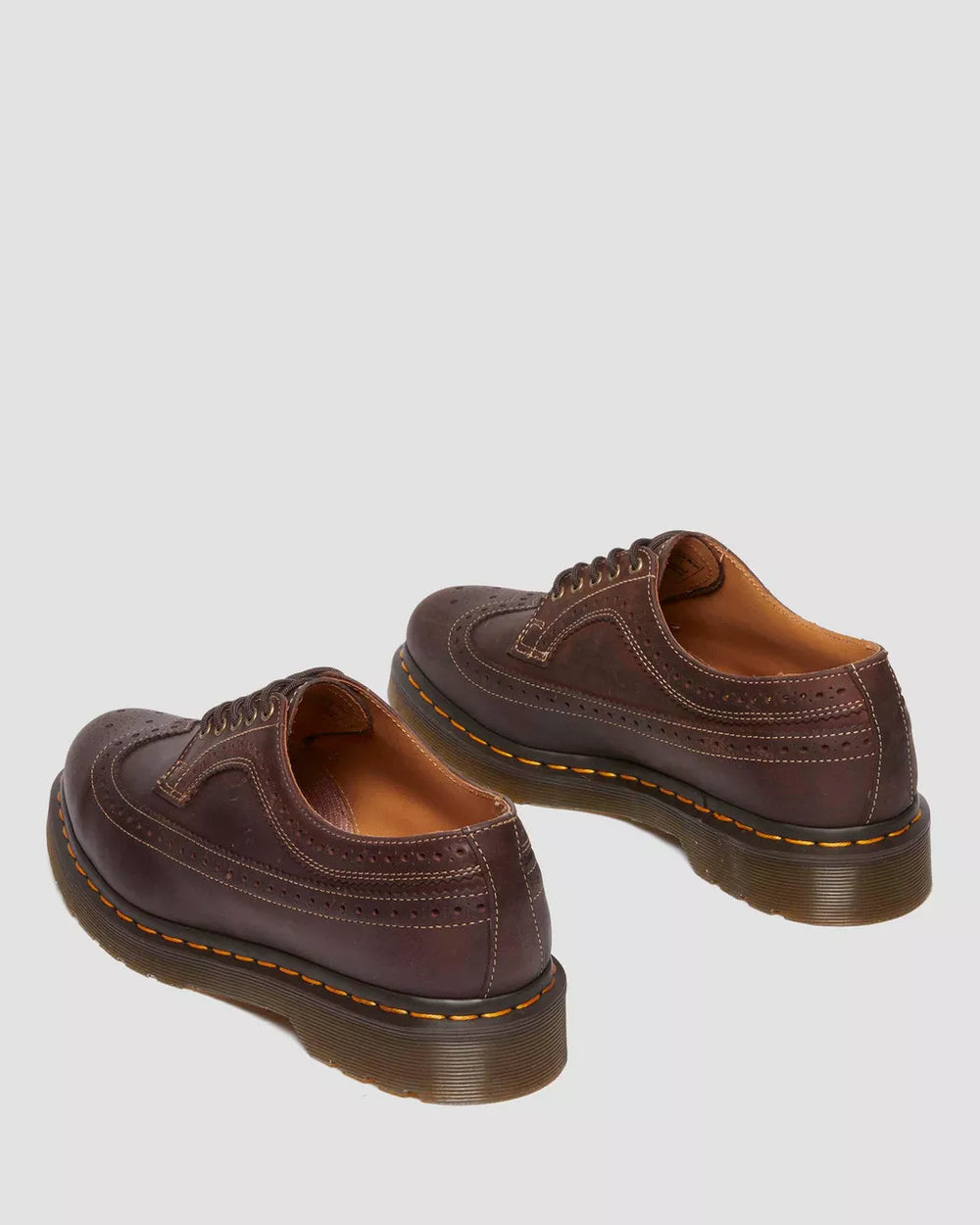 DR. MARTENS 3989 Crazy Horse Leather Brogue Shoes - Gravity NYC
