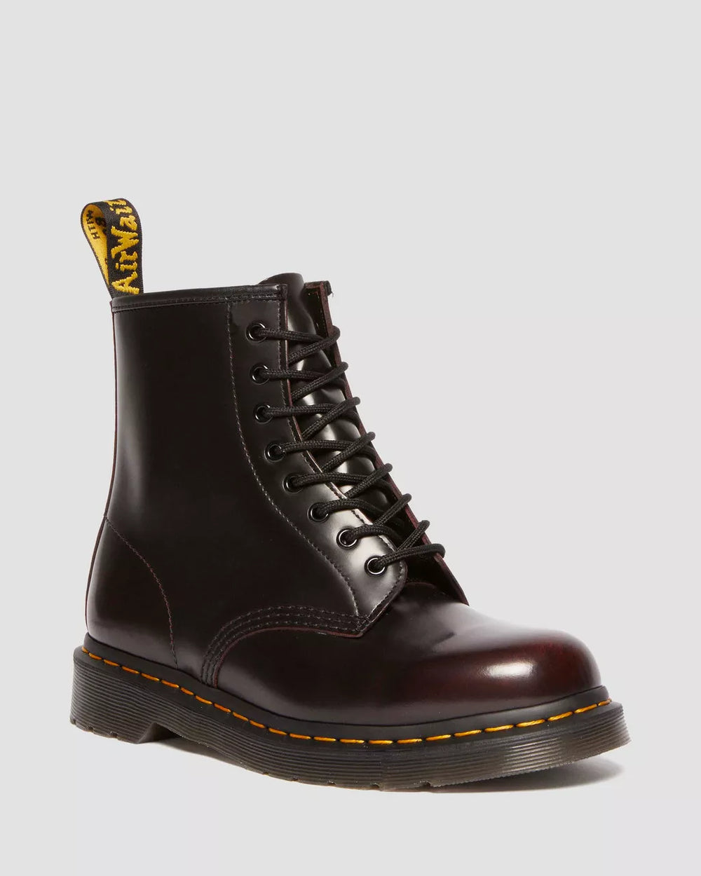 DR. MARTENS 1460 Arcadia Leather Boots in Cherry Red Arcadia - Gravity NYC