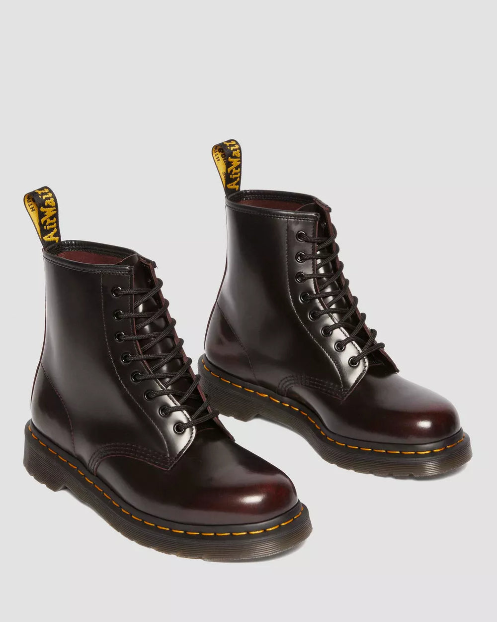 DR. MARTENS 1460 Arcadia Leather Boots in Cherry Red Arcadia - Gravity NYC
