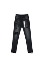 PURPLE BRAND P002 Black Repair Jeans