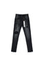 PURPLE BRAND P002 Black Repair Jeans