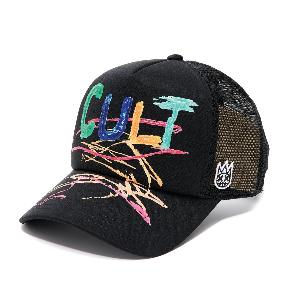 CULT OF INDIVIDUALITY Hand Drawn Shimuchan Logo Foam Trucker Hat - Gravity NYC