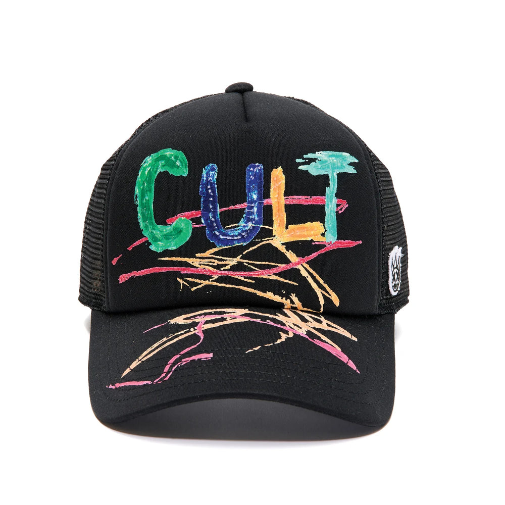 CULT OF INDIVIDUALITY Hand Drawn Shimuchan Logo Foam Trucker Hat - Gravity NYC