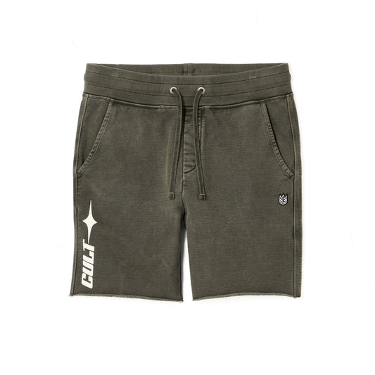 CULT OF INDIVIDUALITY French Terry Sweatshorts in Steel - Gravity NYC