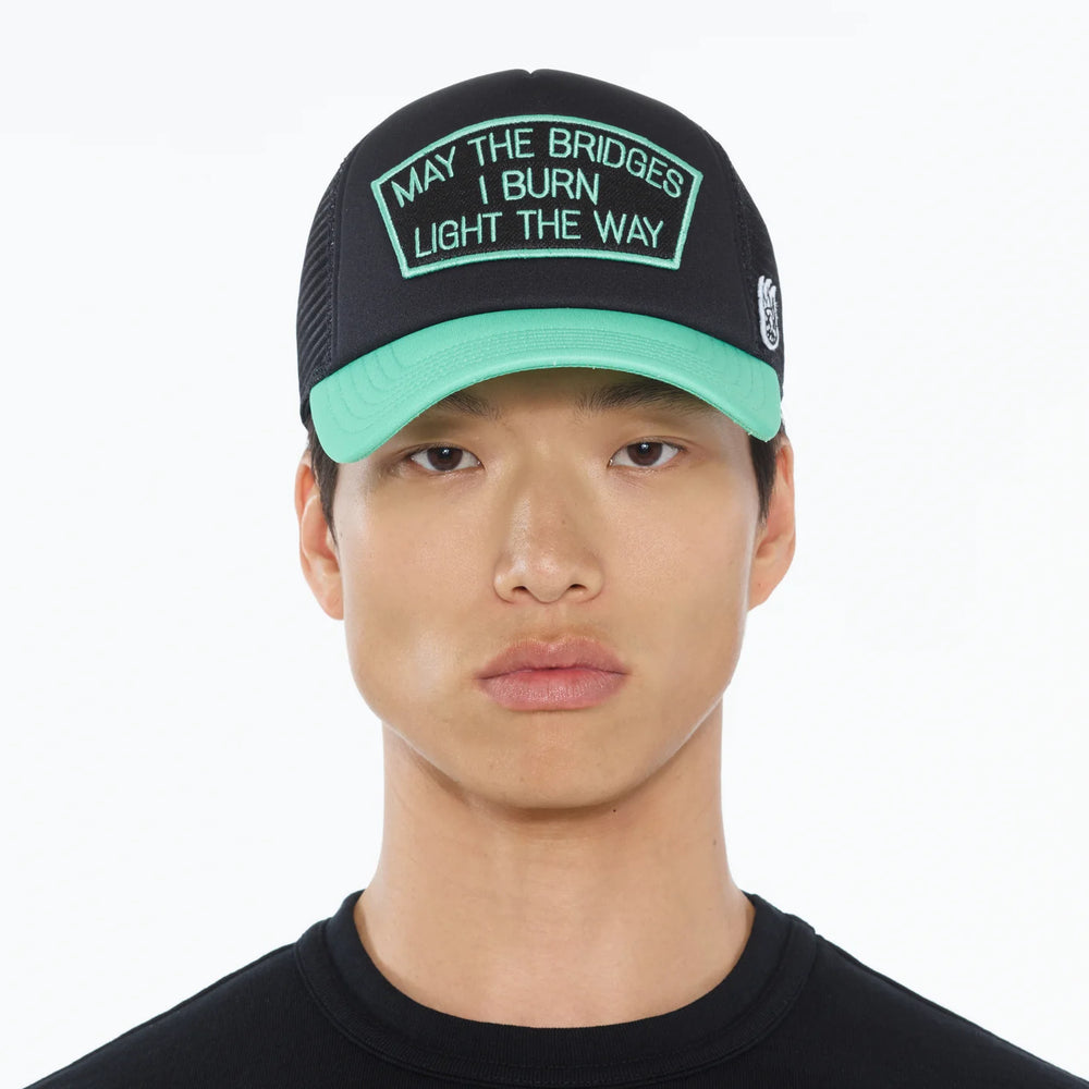 CULT OF INDIVIDUALITY "May the Bridges" Mesh Back Trucker - Gravity NYC