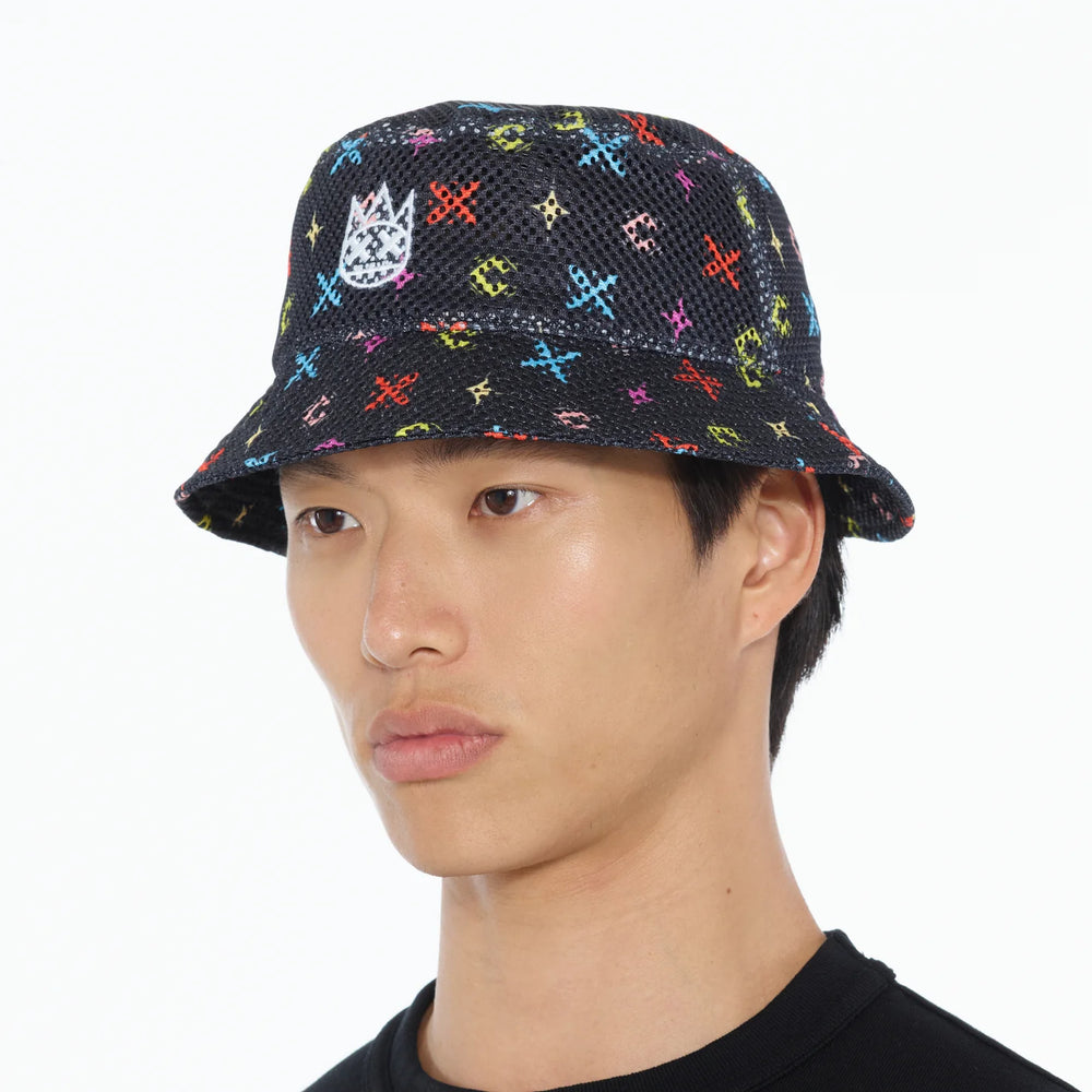 CULT OF INDIVIDUALITY Repeat Pattern Mesh Bucket Hat - Gravity NYC
