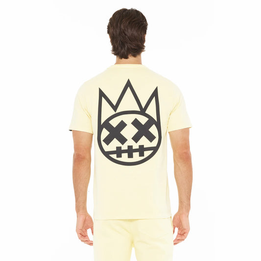 CULT OF INDIVIDUALITY "Shimuchan" Logo Tee in Banana - Gravity NYC