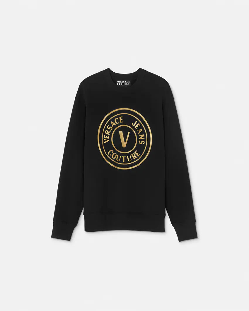 VERSACE JEANS COUTURE V-Emblem Regular-Fit Sweatshirt - Gravity NYC
