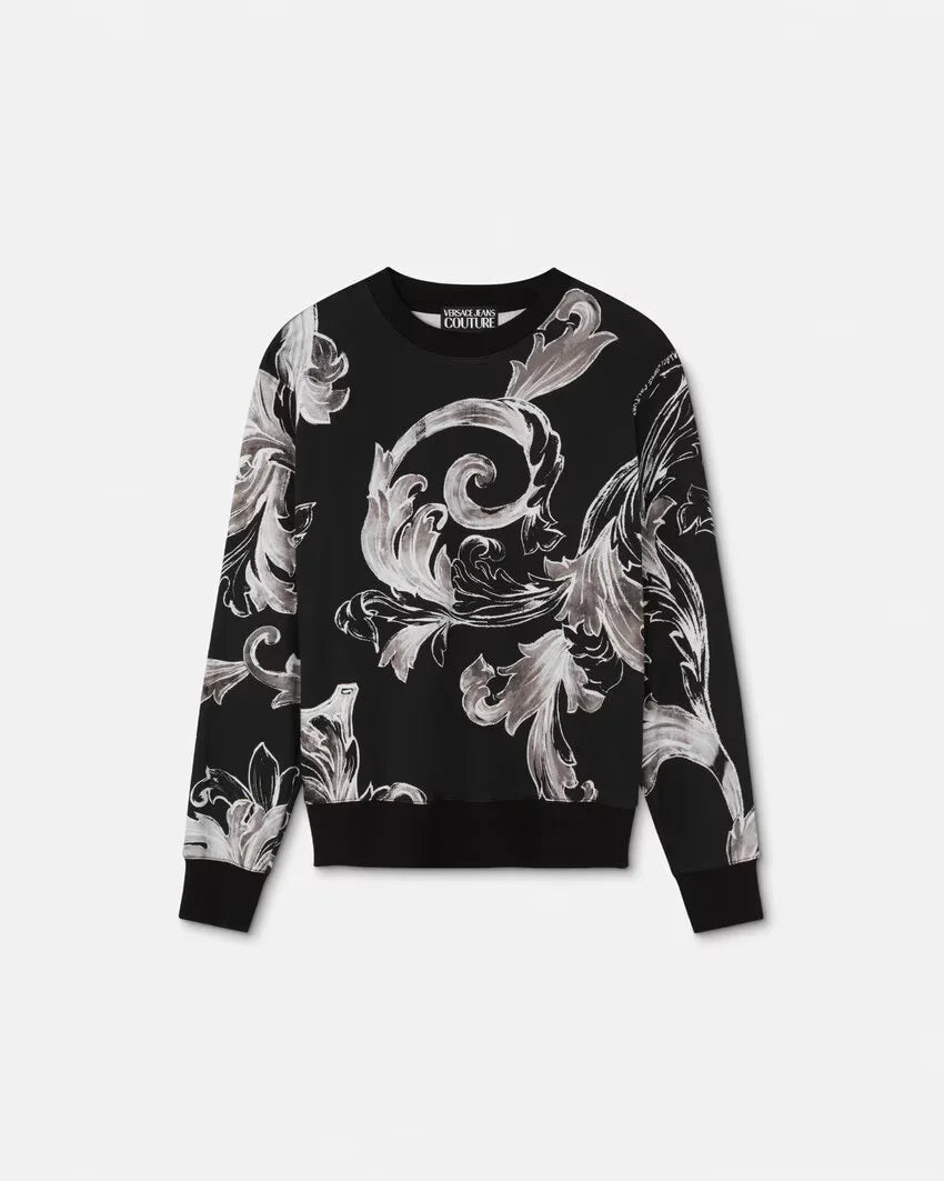 VERSACE JEANS COUTURE Outline Barocco Regular-Fit Sweatshirt - Gravity NYC