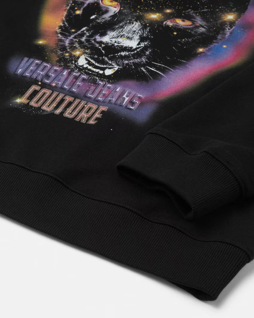 VERSACE JEANS COUTURE Sauvage Panther Loose-Fit Hoodie