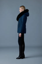 Abrigo de plumas Adali-BX de MACKAGE con cuello exclusivo de Mackage de piel de zorro negra