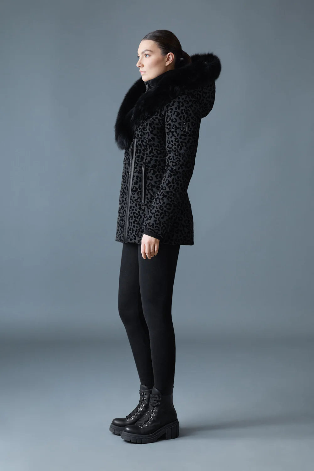 MACKAGE Adali-FLP Down Coat with Natural Fur Signature Mackage Collar