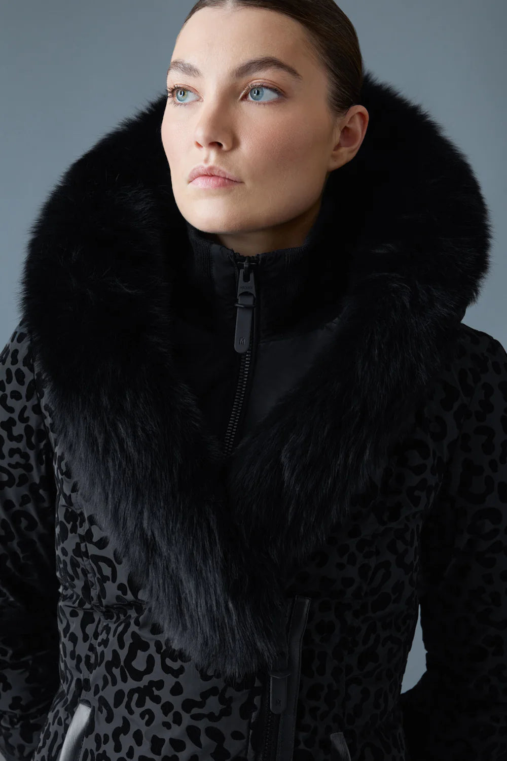 MACKAGE Adali-FLP Down Coat with Natural Fur Signature Mackage Collar