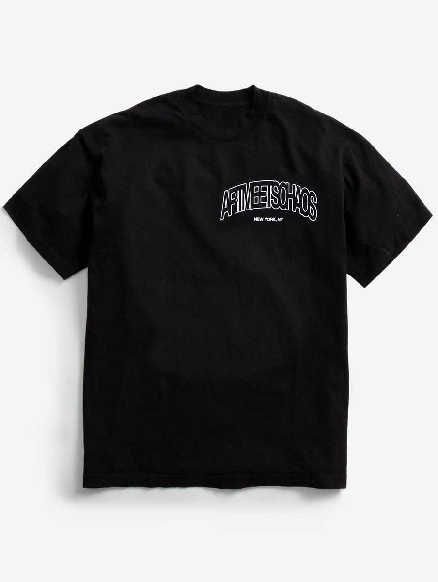 ART MEETS CHAOS Night Life Chaos T-Shirt Black - Gravity NYC