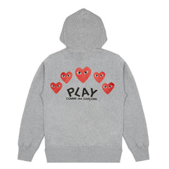 COMME DES GARCONS Play 5 Hearts Hoodie - Gravity NYC