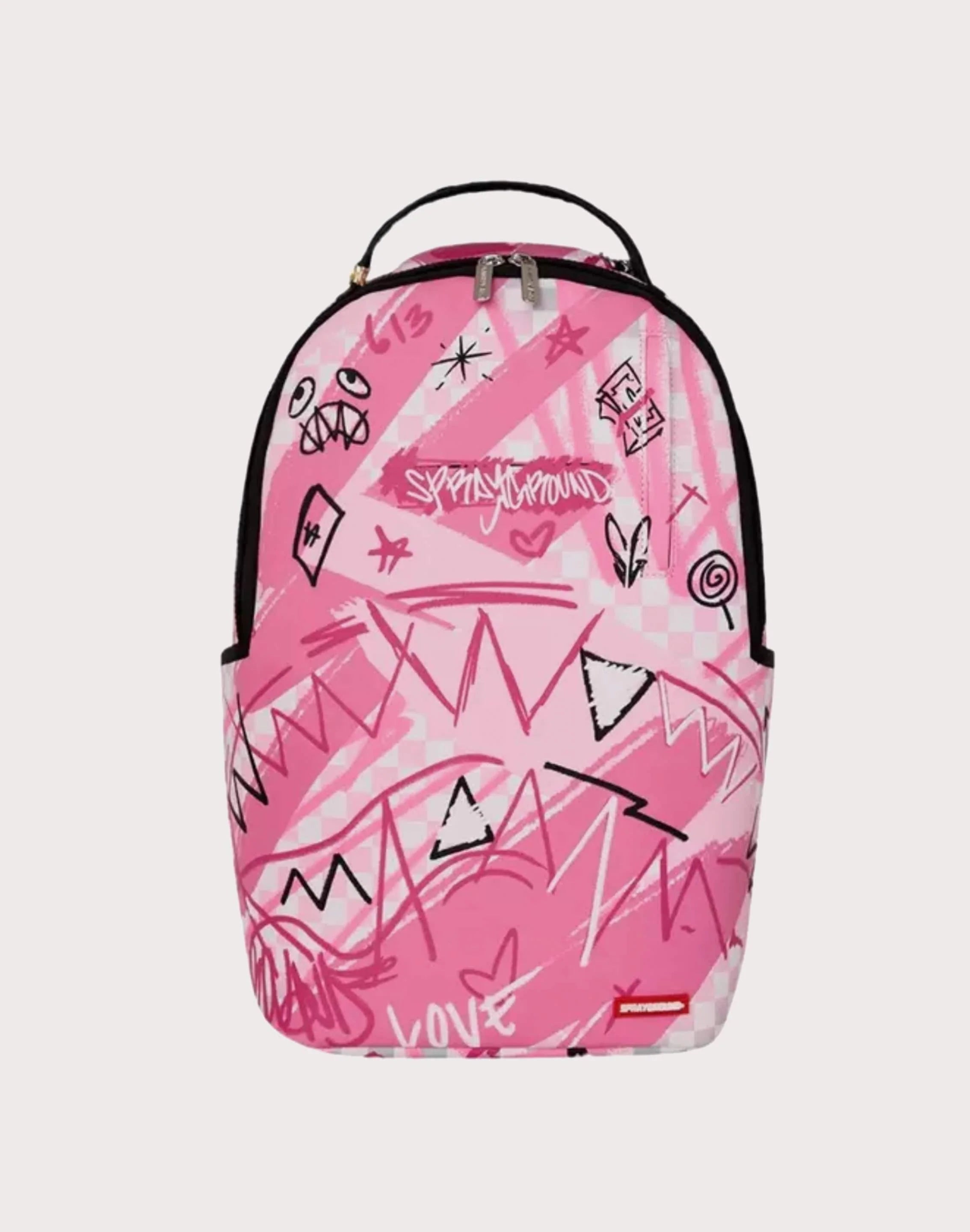 Mochila SPRAYGROUND con cuadros ahumados rosas B8672 Imagen principal del producto