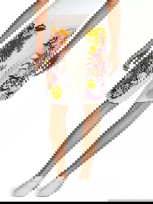 BARROW Bermuda Shorts in Poplin with Multicolor Print - Gravity NYC