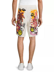 BARROW Bermuda Shorts in Poplin with Multicolor Print - Gravity NYC