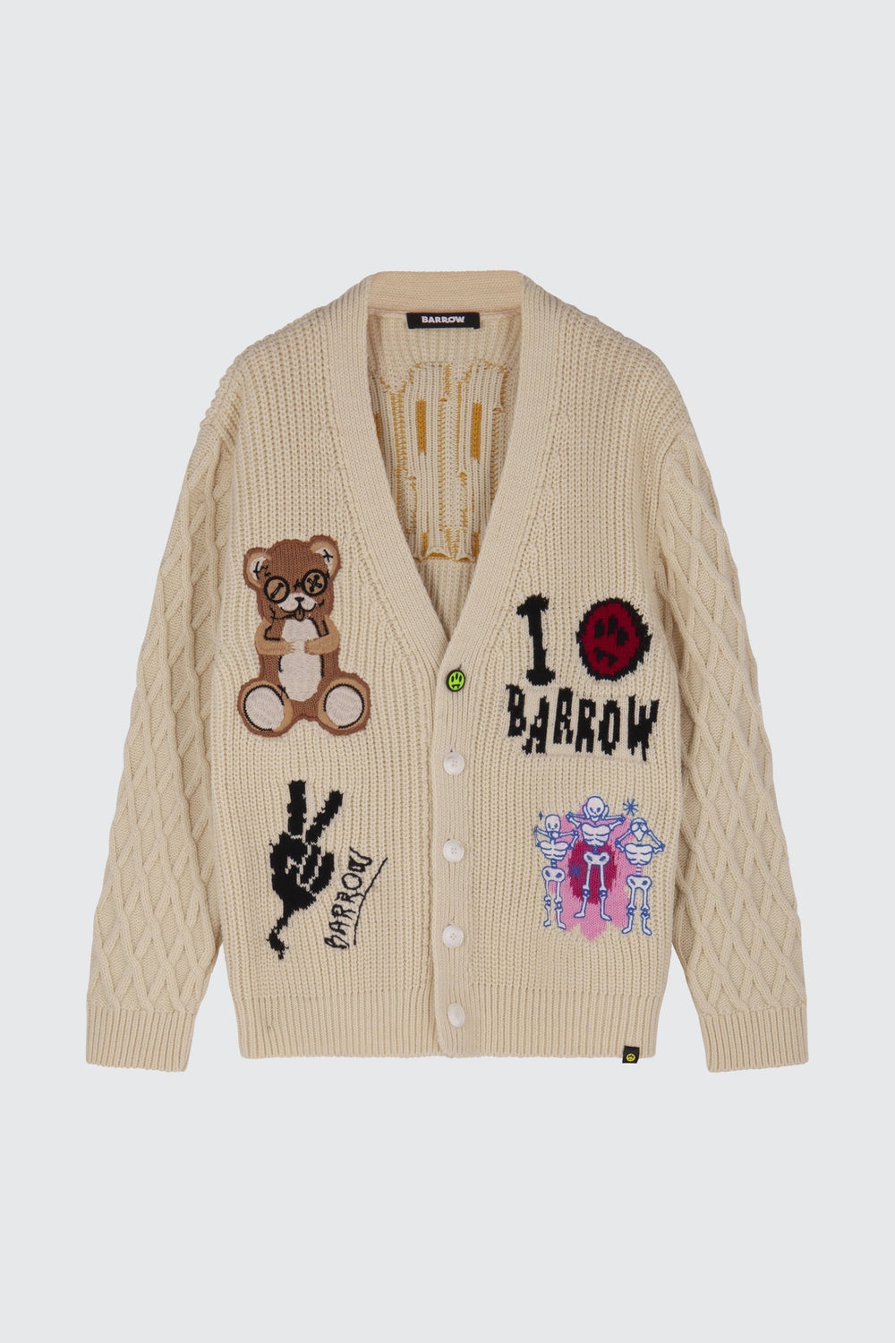 BARROW Cardigan with Multicolor Patch - Gravity NYC