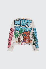 BARROW Crewneck Sweatshirt Graffito Effect Print