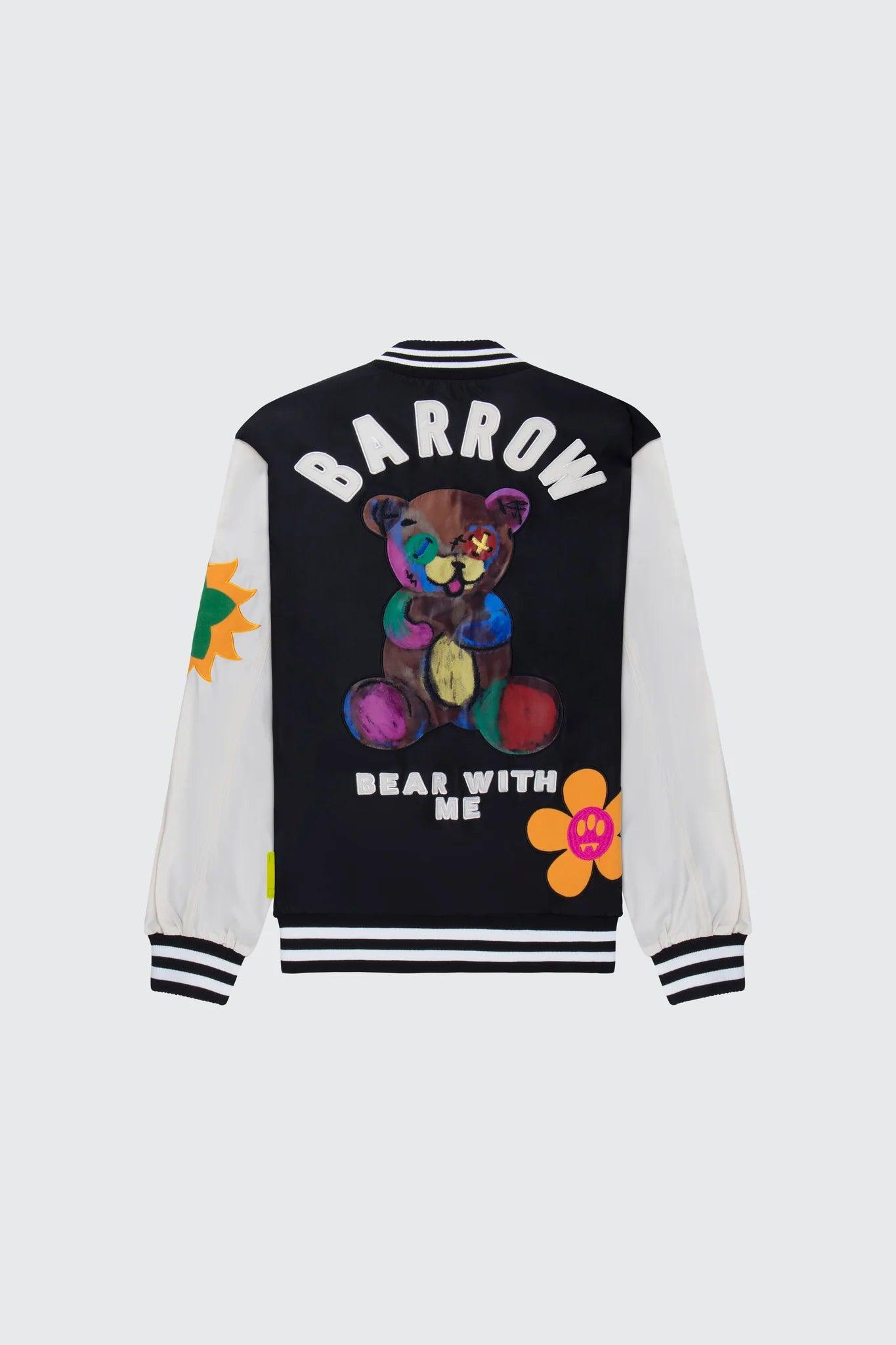 BARROW Logo Patch Bomber Varsity Jacket - Gravity NYC