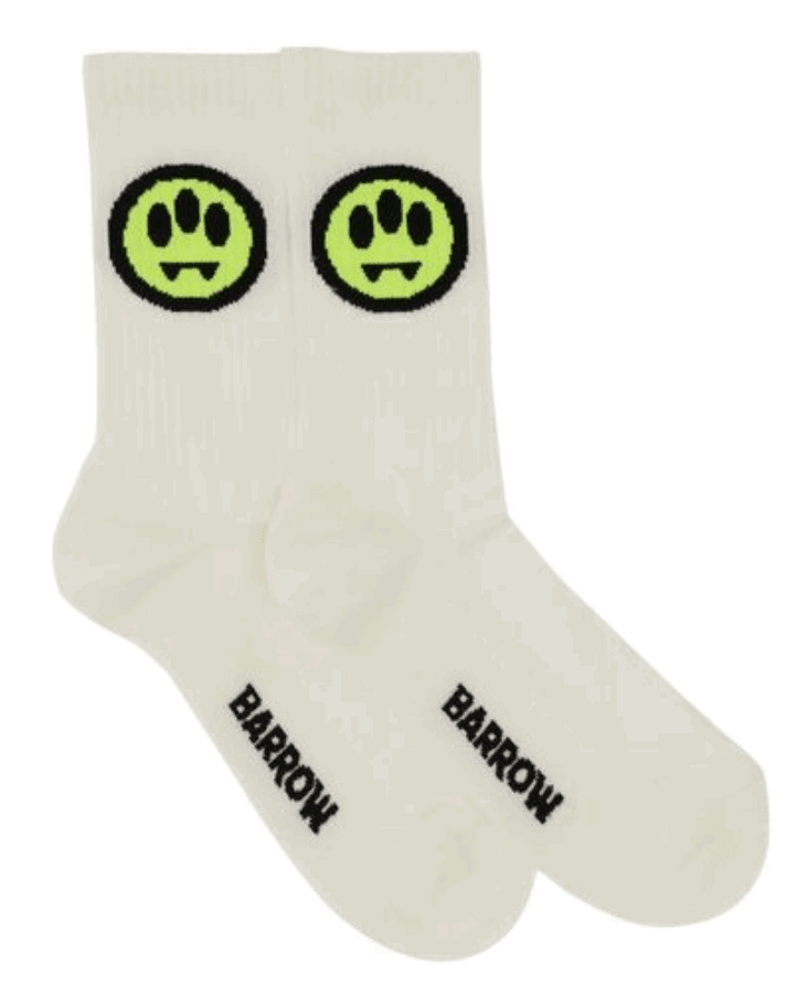 BARROW Socks Monochrome Socks with Barrow Smile - Gravity NYC